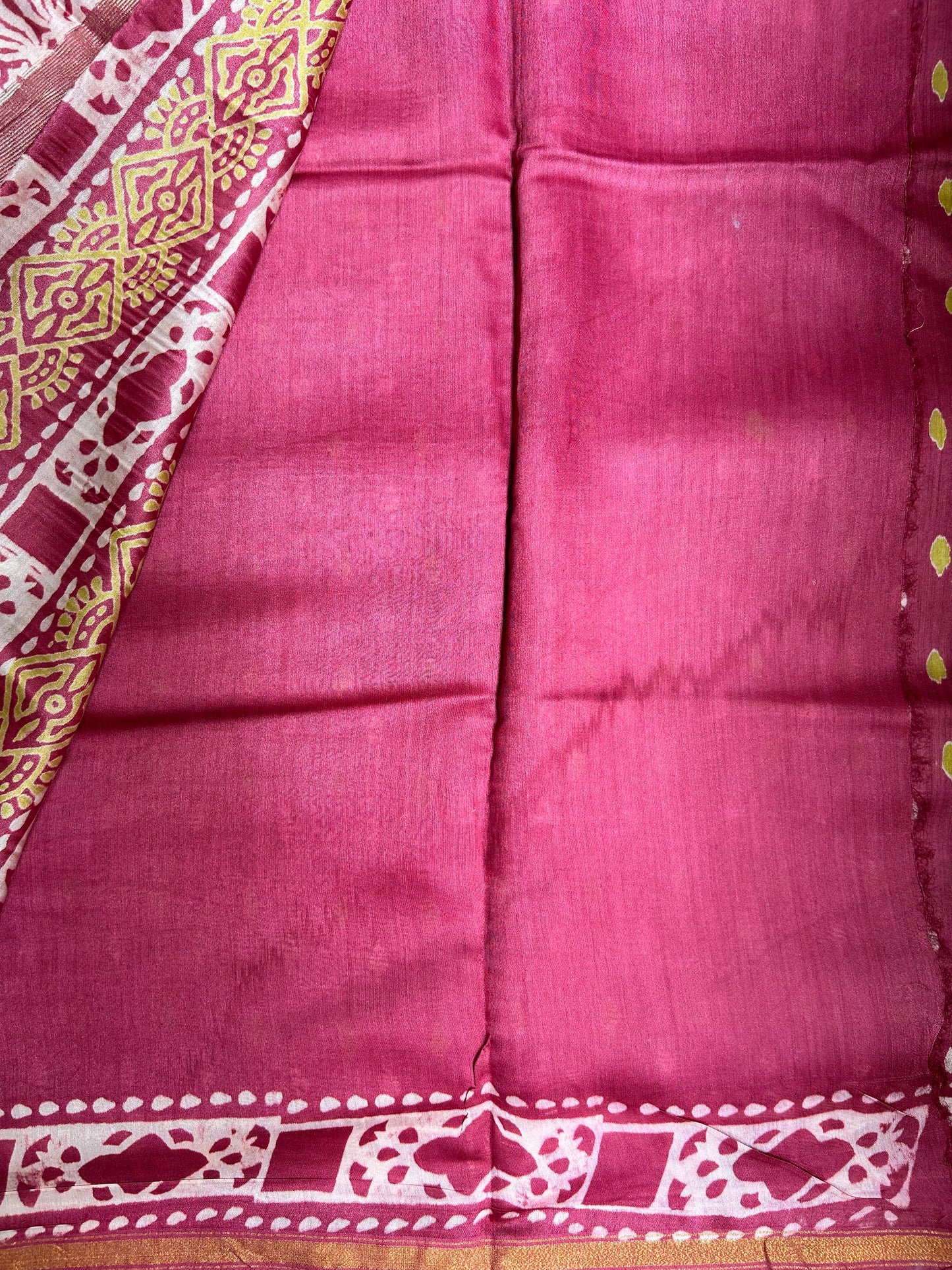Onion Pink Maheshwari Resham Saree