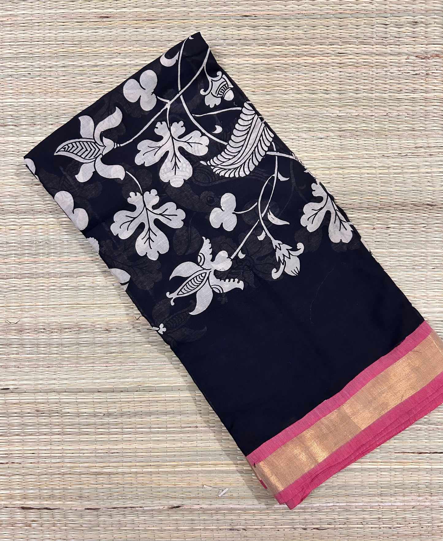 Pen Kalamkari Cotton Saree - 3