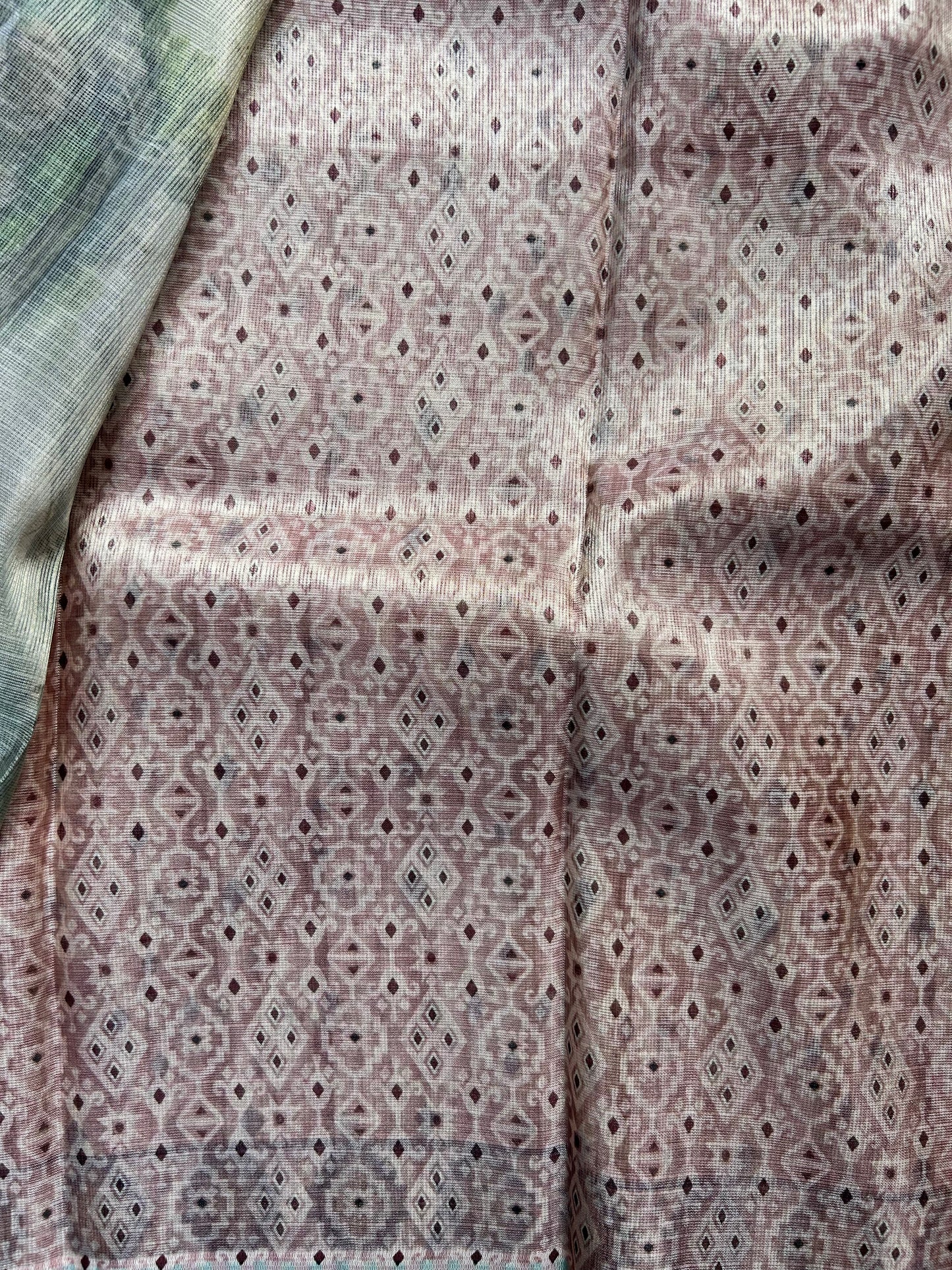 Light Pink Kota Tissue Saree