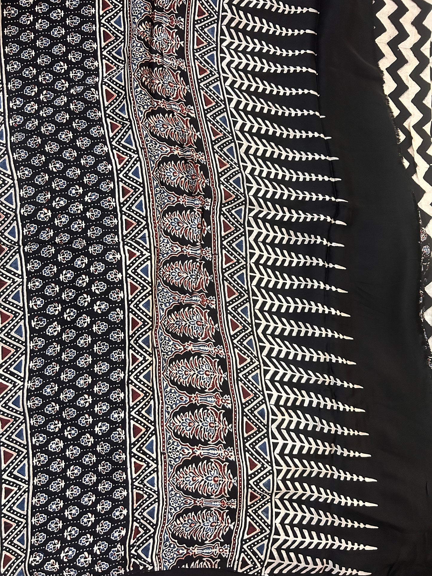 Chevron Modal silk saree