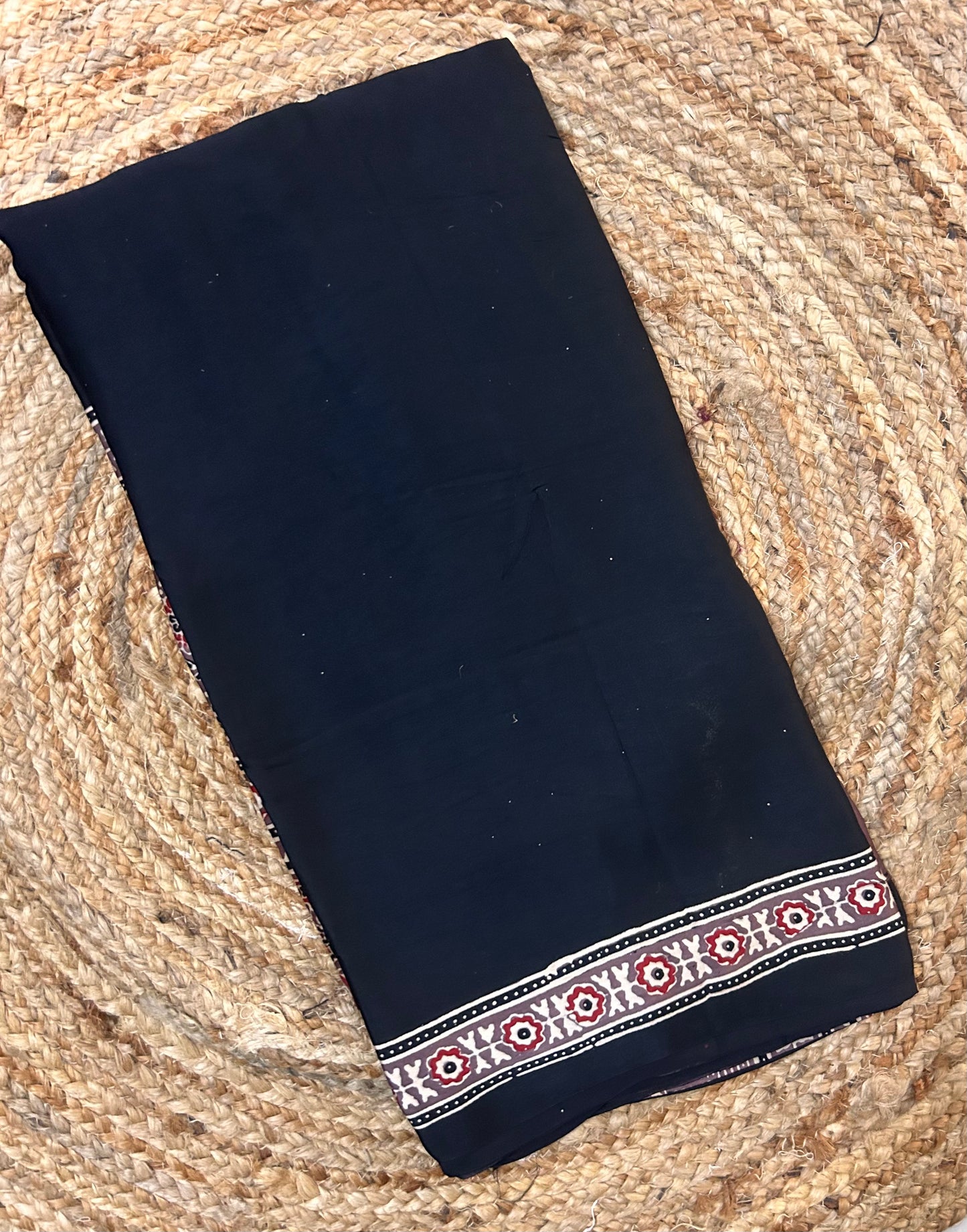 Black & Brown Modal silk saree