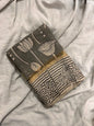Gray Kalamkari Saree in Chennuri Silk