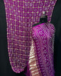 Magenta Gajji Silk Bandhani Saree