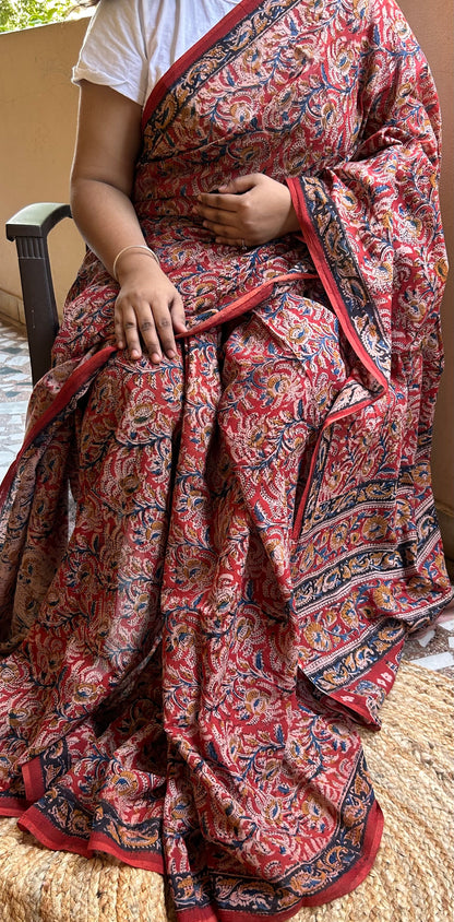 Kalamkari cotton saree 4