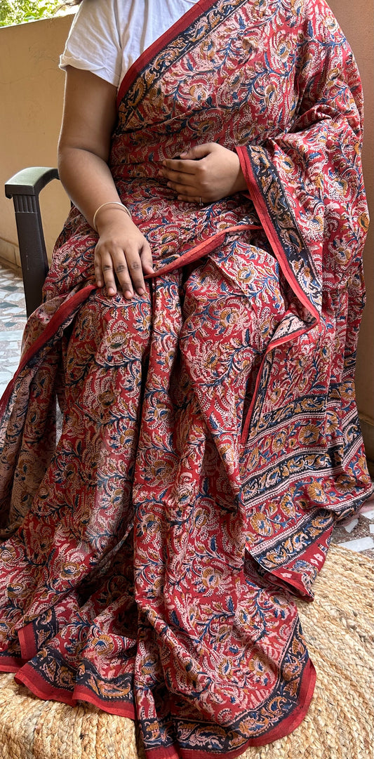 Kalamkari cotton saree 4