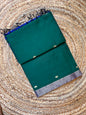 Green & Blue Maheswari Silk Cotton Handloom Saree