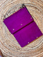 Violet & Orange Maheswari Silk Cotton Handloom Saree