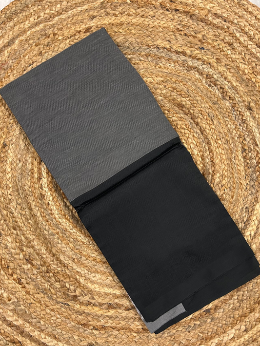 Black & Silver Mangalagiri Pattu Saree