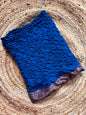 Peacock Blue Bandhini Cotton Saree