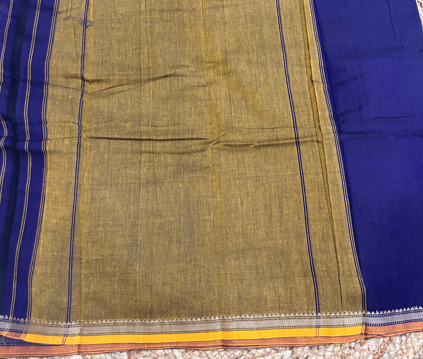 Violet Narayanpet Handloom Cotton Saree