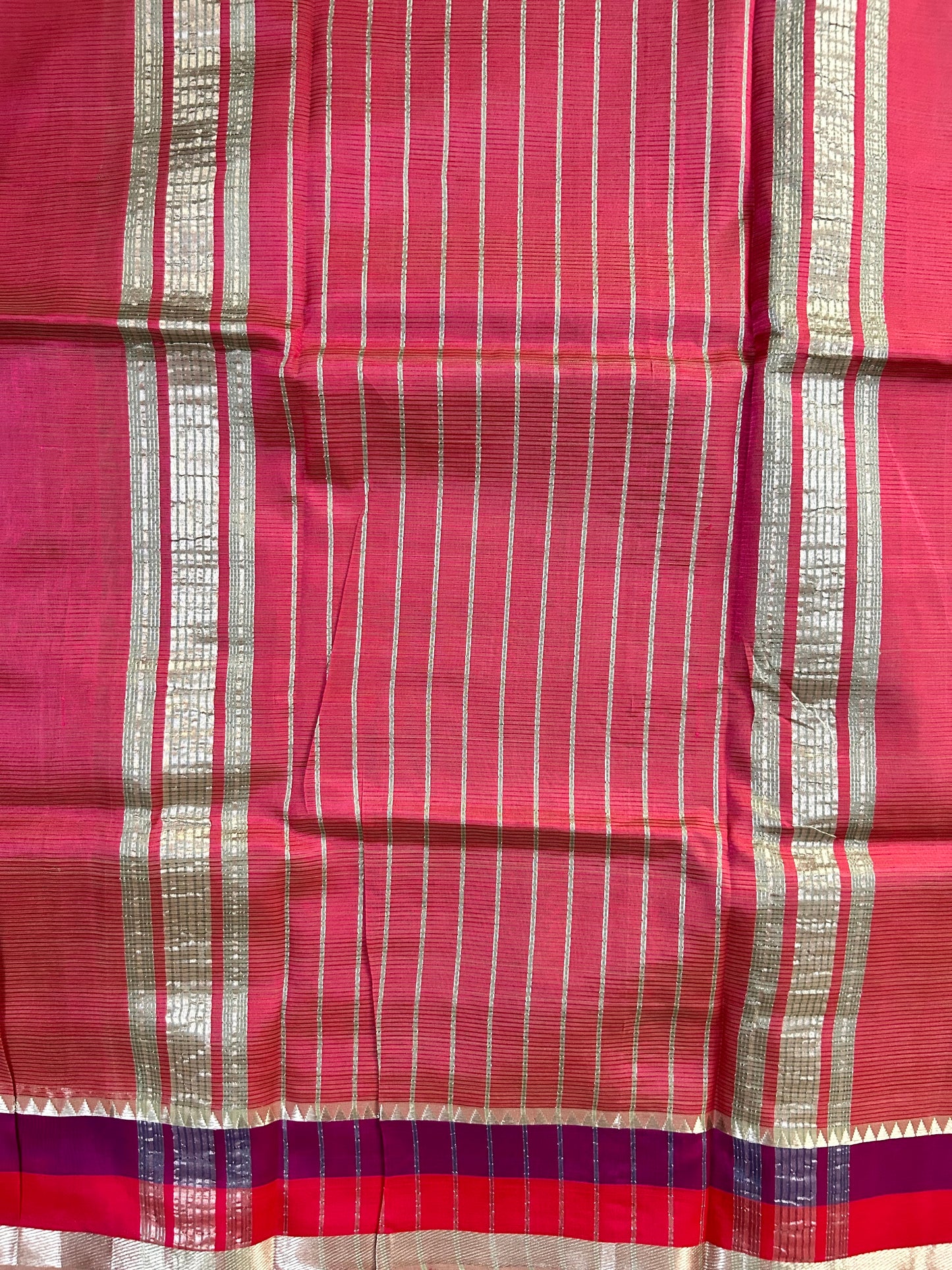 Green Pichwai Printed Mangalagiri Saree