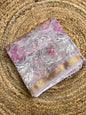 Pink & Lavender Maheshwari Silk Cotton Saree