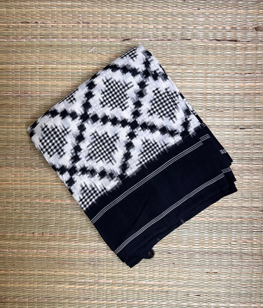 Black & White Telia Rumal Saree