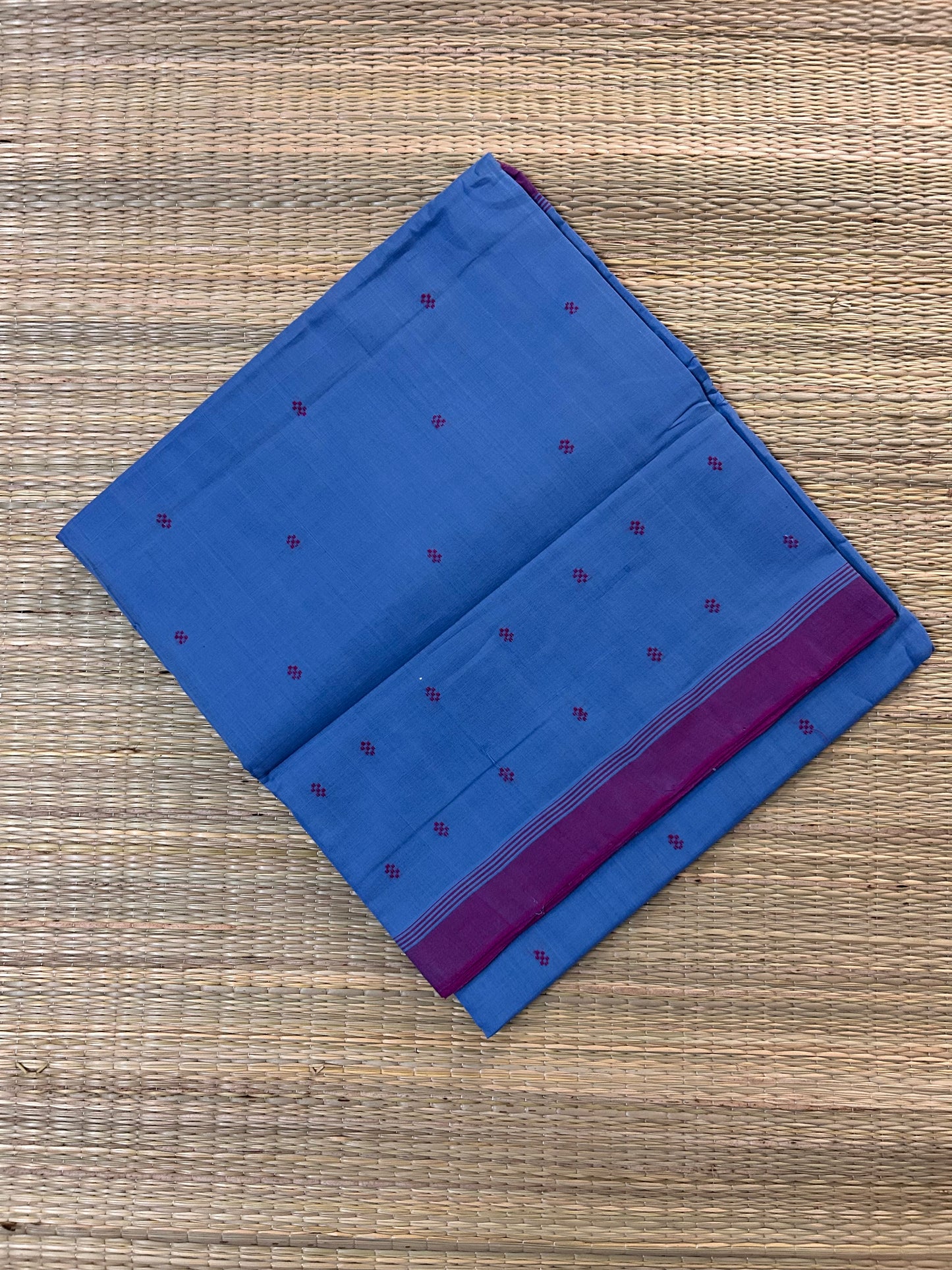 Blue Godavari Cotton Saree