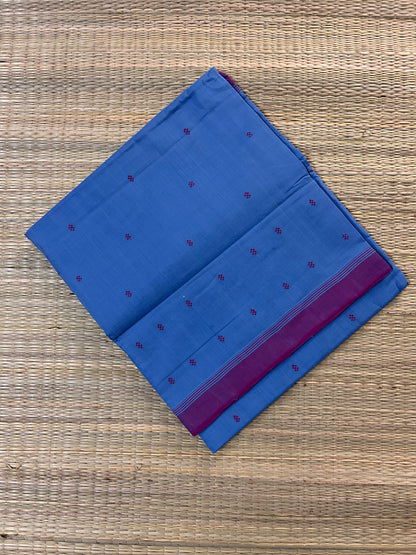 Blue Godavari Cotton Saree