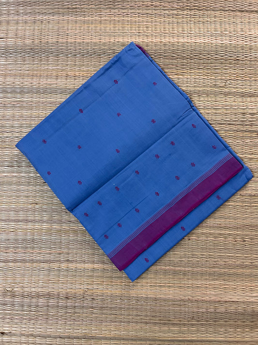Blue Godavari Cotton Saree