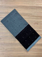 Slate Gray and Black Godavari Cotton Saree