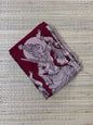 Kalamkari Brick Red Kota Cotton Saree
