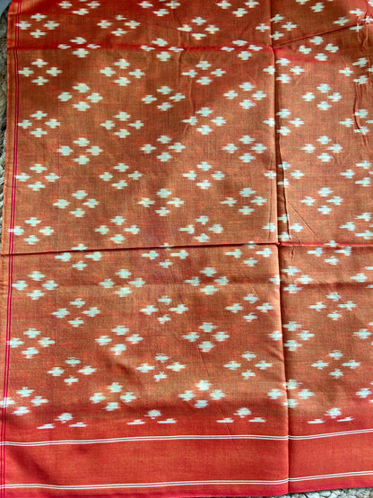 Green Pochampally Ikkat Mercerised Cotton Handloom Saree