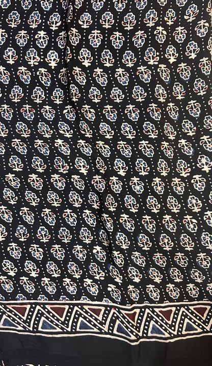 Chevron Modal silk saree