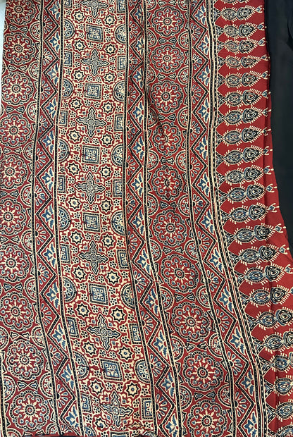 Red Modal silk saree