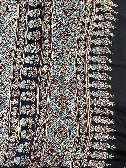 Black Modal silk saree